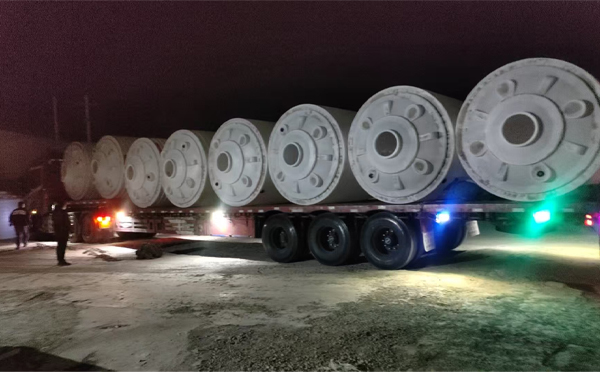 陇南锥底桶交付现场